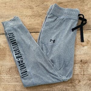 Under Armour Kids Sz (see pics for measurements)‎ Striated Gray Logo Joggers